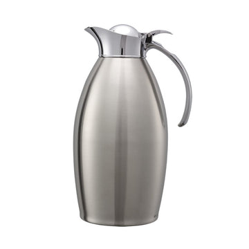 Service Ideas Nicollet Stainless Steel Carafe Server, Silver - 1.5 Liters 50.7 oz.