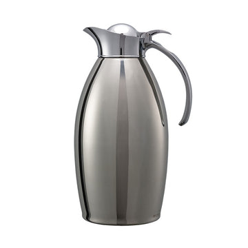 Service Ideas NIC15PS Nicollet Stainless Steel Carafe Server, 1.5 Liters 50.7 oz., Silver - Default Title