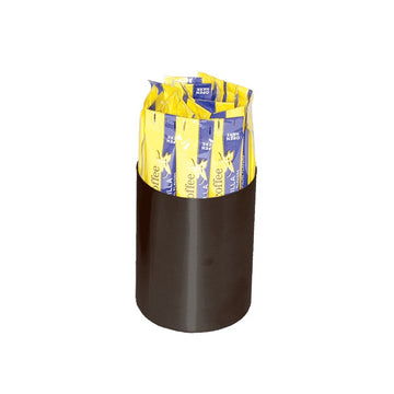 Service Ideas Stainless Steel Sugar Stick Holder, 4 oz. - Black