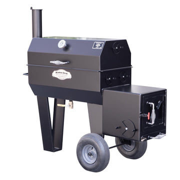 Meadow Creek SQ36 Stainless Steel Smoker, 29" x 61 1/2", Black - Default Title