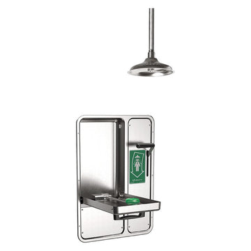 Haws Corporation 8356WCC Stainless Steel Face Wash Station, 22" Wide, Silver - Default Title