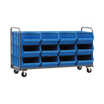 Quantum Storage Systems MTT-3078 Magnum Steel Tote Truck, 78" Wide - Black