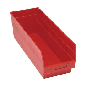 Quantum Storage Systems Polypropylene Shelf Bin, 6 5/8" x 17 7/8" - Blue
