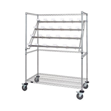 Quantum Storage Systems WRC Medical Cart, 69" High, Silver - 48"