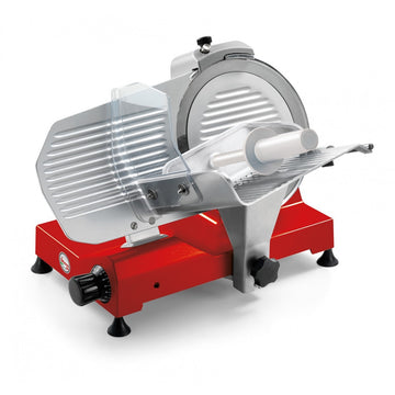 Sirman Anodized Aluminum Meat Slicer, 22 7/16" Wide, 120V - 250 10"