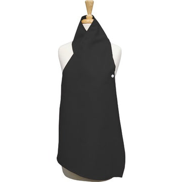 Snap Drape Polyester Black Dining Scarf, One Size Fits Most, 12/Case - Black