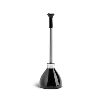 simplehuman Toilet Plunger, 7 1/8" Wide - Black