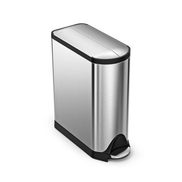 simplehuman CW1897 Stainless Steel Trash Can, 12 gal., Silver - Default Title