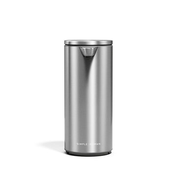 simplehuman Stainless Steel Sanitizer Dispenser, 9 fl. oz., Silver - Brushed