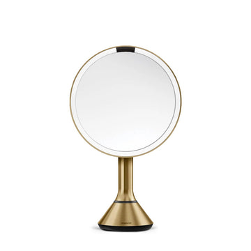 simplehuman Stainless Steel Mirror, 9 1/8" Wide - Brass