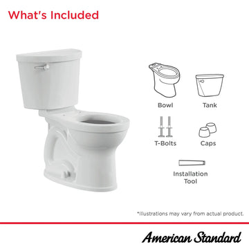 American Standard 215BA004.222 Toilet, 17 3/8" Wide - Default Title