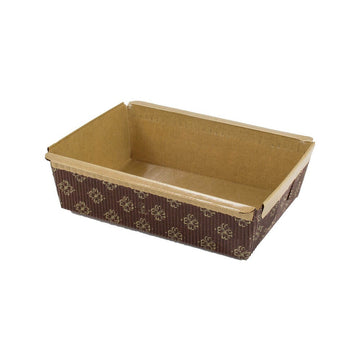 Novacart Paper Bread Loaf Mold - Mold 5 1/2" 4" 1 3/4" 630/Case