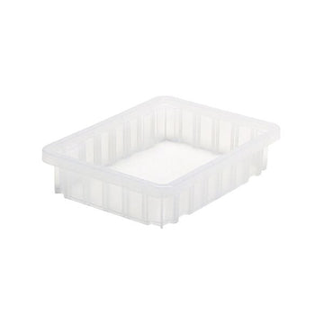 Quantum Storage Systems Polypropylene Dividable Container, Clear - 8 1/4" x 10 7/8" x 2 1/2"