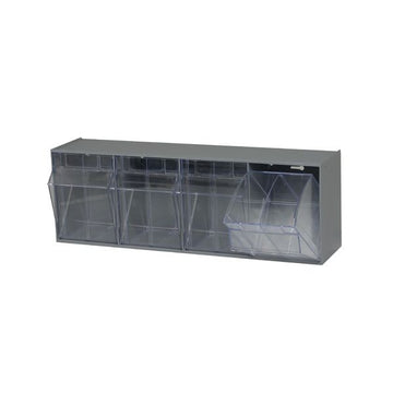 Quantum Storage Systems Plastic Storage System, 6 5/8" x 23 5/8" - Clear Gray