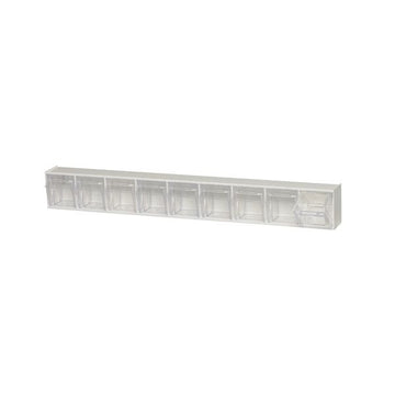 Quantum Storage Systems Plastic Storage System, 2 1/2" x 23 5/8" - Clear Gray