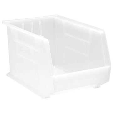 Quantum Storage Systems Polypropylene Hanging Bin, 11" x 18" - Clear