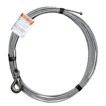 OZ Lifting Products OZGAL.25 Steel Rope Assembly, 1/4" Diameter, Silver - 15'