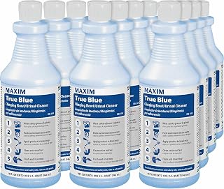 Midlab MAXIM True Blue Clinging Bowl/Urinal Cleaner, Ready To Use, 32 fl oz, Mint Scent, Pack of 12