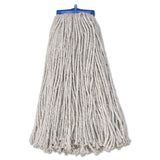 20 oz Economical Lie Flat Mop Head in White by Unisan – Metal, White, Model UNS720C