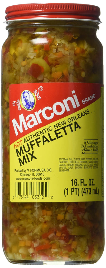 Hot Muffaletta by Marconi – 16 Fl Oz (Pack of 1)