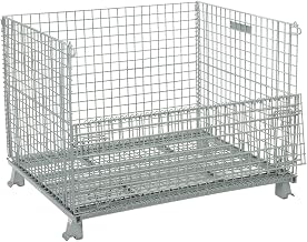 Global Industrial Wire Mesh Folding Open-Top Container, 30.4 Cu. Ft. Cap
