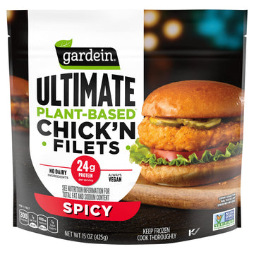 Ultimate Spicy Chick'n Filet by gardein – 15 Ounce, Model 0842234002494