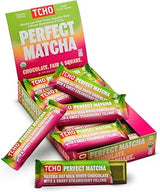TCHO Perfect Matcha Chocolate Bar (18 pack) | 100% Plant-Based, Organic Oat-Milk White Chocolate with Matcha Shell and Strawberry Filling | Vegan, Soy-Free, Gluten-Free, Individually Wrapped Pure Cacao Bars | Perfectly Balanced Earthy & Fruity Treat