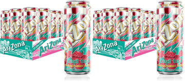 Raspberry Tea - Big Can 22 Fl Oz (24 Pack) by AriZona – 22 Fl Oz (24 Pack), Raspberry, Pack of 24