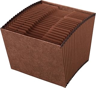 Pendaflex Expanding Alphabetic File, 21 Pockets, Letter Size, Redrope, 1 Each (PFXR-17A-OX)