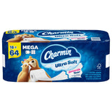 Ultra Soft Mega Rolls Toilet Tissue, 16 Count by Charmin – Commercial Grade