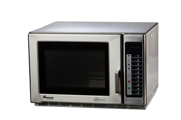 Accelerated Cooking Products Touch Panel Commercial Microwave Oven by AMANA – 1800 watts, 1.2 cubic_feet, Stainless Steel, Model RFS18TS