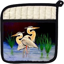 Two Blue Herons Pot Holder - 9x9