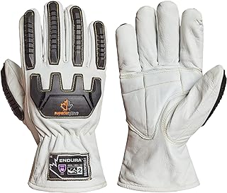 Superior Glove Endura Goatskin Leather Work Gloves Arc Flash Cut Resistant Safety Hand Protection
