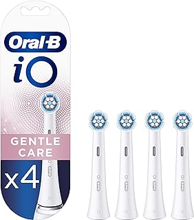 iO Gentle Care Replacement Brush Heads, 4 Count, Soft Cleaning, Compatible with Oral-B iO Electric Toothbrushes