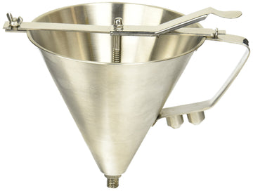 World Cuisine 7-1/2-Inch Diameter Stainless Steel Automatic Confectionary Funnel by PADERNO – 2 Quart, Stainless Steel, Silver, Model A4780019