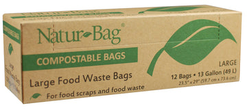 Northern Technologies - -13 gal Compostable Liners by Natur-Bag – 13.0 gallons, Polyethylene, Model NT1025-X-00010