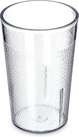 Carlisle FoodService Products CFS 55018107 Stackable ShatterResistant Plastic Tumbler, 5 oz., Clear (Pack of 6)