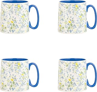 10 Strawberry Street Bella Meadowlight, Set of 4