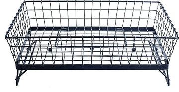 TableCraft Products GMT21125 Basket, Full Transformer, 20.5" x 12" x 5", Black Metal
