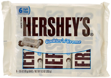Cookies 'n' Creme Candy Bar by HERSHEY'S – 9.3 Ounce (Pack of 4), Pack of 4, Model 23928
