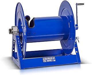 COXREELS Large Capacity/Volume Hose Reel - Model# 1185-1124, 1-1/2" Hose ID, Blue,50' Length
