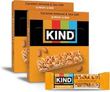 KIND Healthy Snacks Bars, Caramel Almond & Sea Salt, Gluten Free, Low Sugar, High Fiber Snacks, 6g Protein, 24 Count