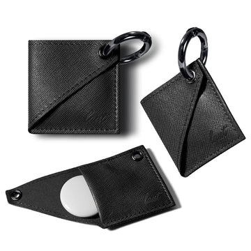 LATPRBK Prestige Case Compatible with AirTag by LAUT – Metal, Black, Model 4895206926997
