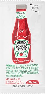 HEINZ Ketchup Single Serve Packets (0.3 oz Packets, Pack of 200)