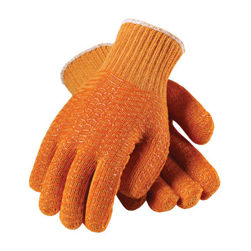 Seamless Knit Polyester Glove with Double-sided PVC Honeycomb Criss-Cross Grip by Pip – Medium, Polyester, Model 39-3013/M