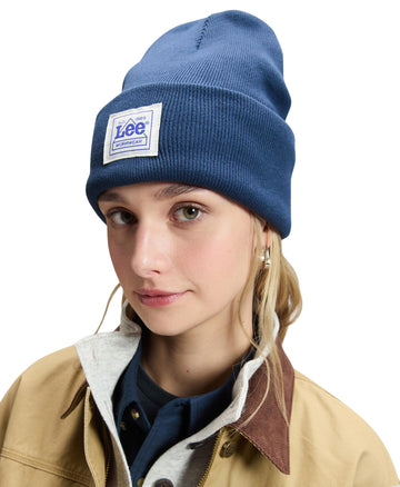 Men's Beanie Hat Workwear Beanie by Lee – Blue (Insignia Blue), Model LP75