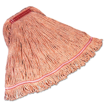 Super Stitch Blend Mop Head Replacement by Rubbermaid Commercial Products – LARGE - 1" Band, blend, Red, Model FGD21306RD00