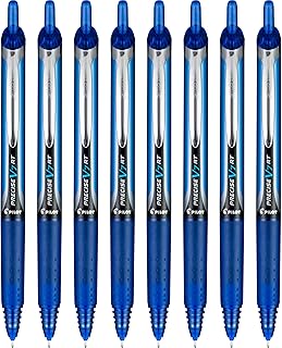 PILOT Precise V7 RT Liquid Ink Rollerball Pens, Blue Ink Pens, 8-Pack