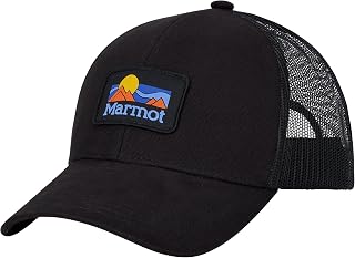 MARMOT Retro Trucker Hat, Black, One Size