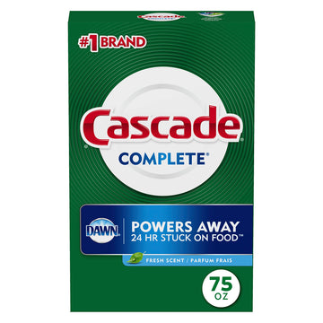 Complete Powder Dishwasher Detergent by Cascade – 75 Ounce (Pack of 1), White, Model PG-2871